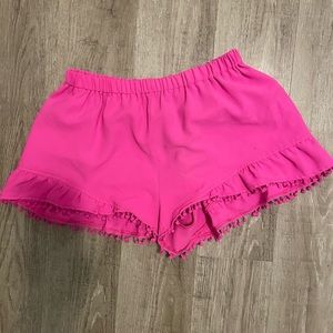 Hot pink shorts